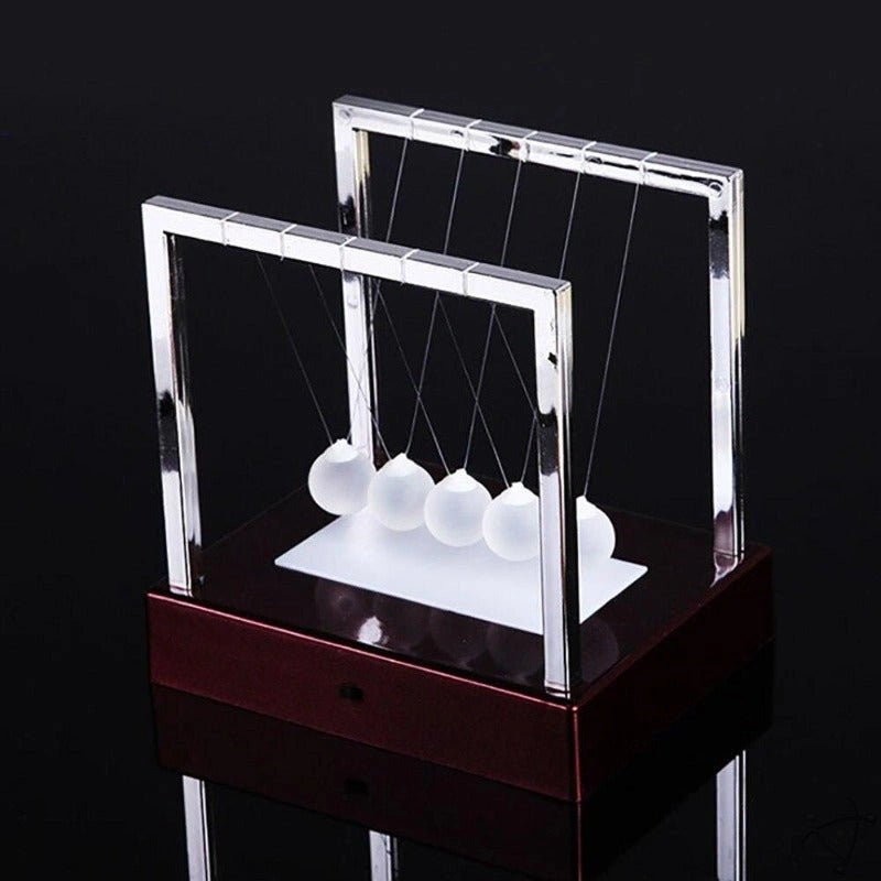 LED Newton Pendulum Balance Desk Decor Motion Display
