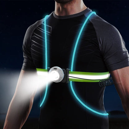 LED Running Safety Vest High Visibility Reflective Vest with Adjustable Light Colors