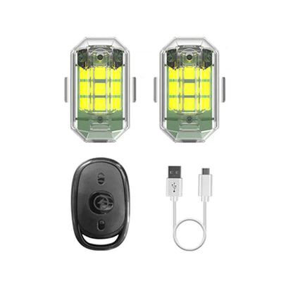 LED Strobe Safety Lights with Remote Control Multi Colour Waterproof Warning Lights