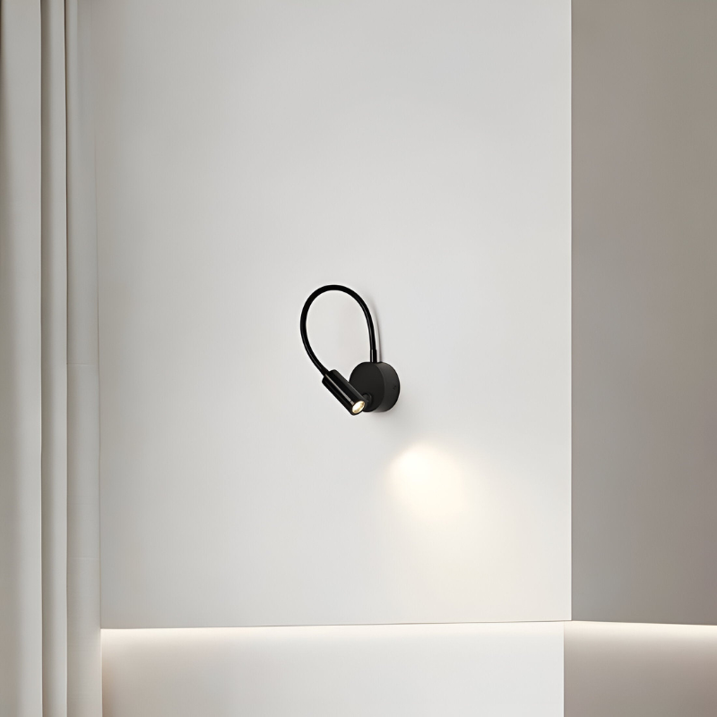 LED Wall Light Flexible Gooseneck 360-Degree Adjustable Bedside Lamp