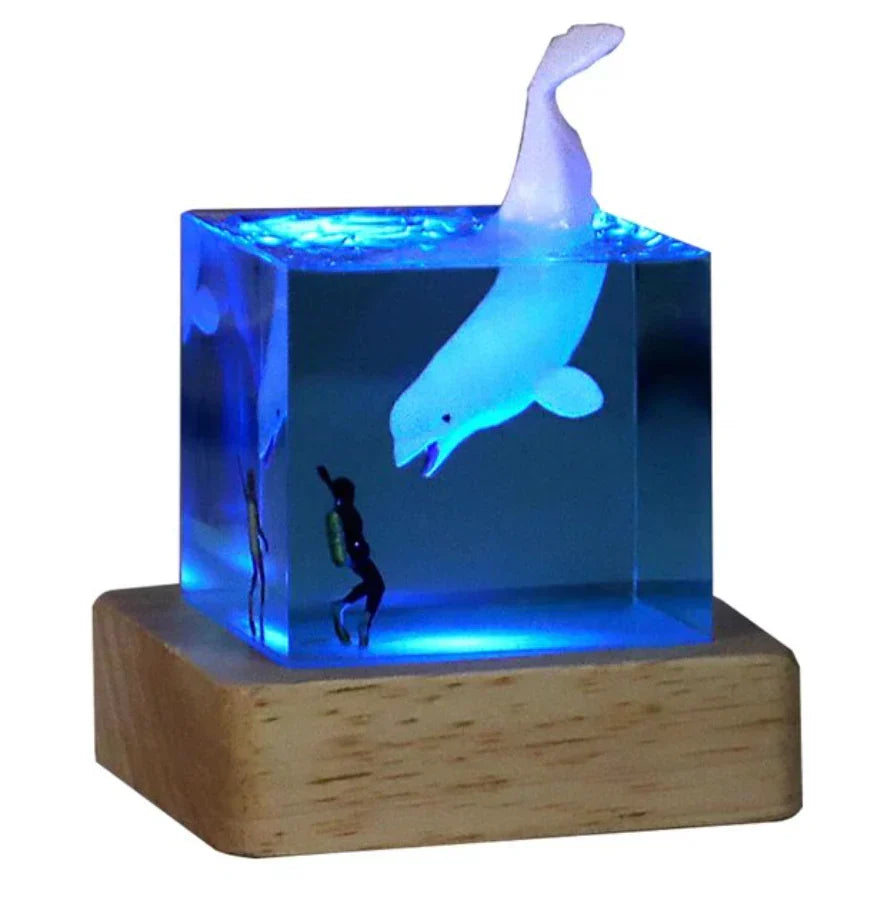 Landscape Inspired Ambient Table Lamp Decorative Calming Light Modern Bedroom Living Room Lamp