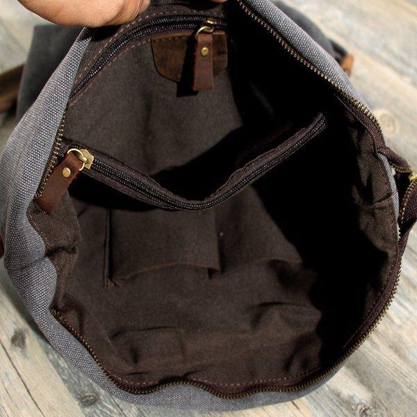 Large Capacity Crossbody Shoulder Bag Smooth Zip Adjustable Strap Everyday Handbag