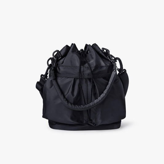 Large Capacity Drawstring Crossbody Shoulder Bag Multi Pocket Casual Messenger Bag Adjustable Strap