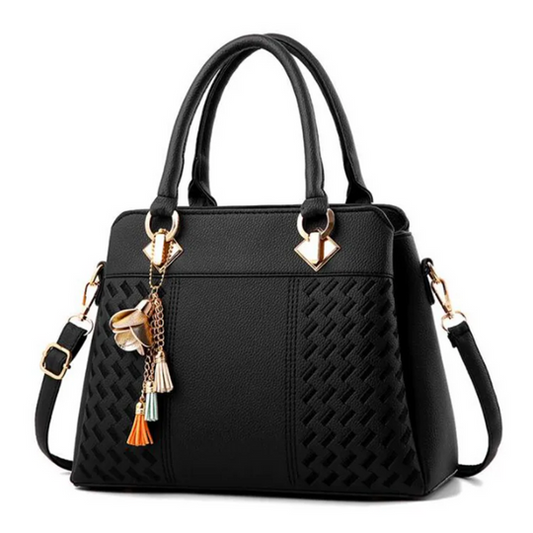 Large Capacity Lightweight Women’s Handbag with Adjustable Shoulder Strap and Secure Zipper Closure