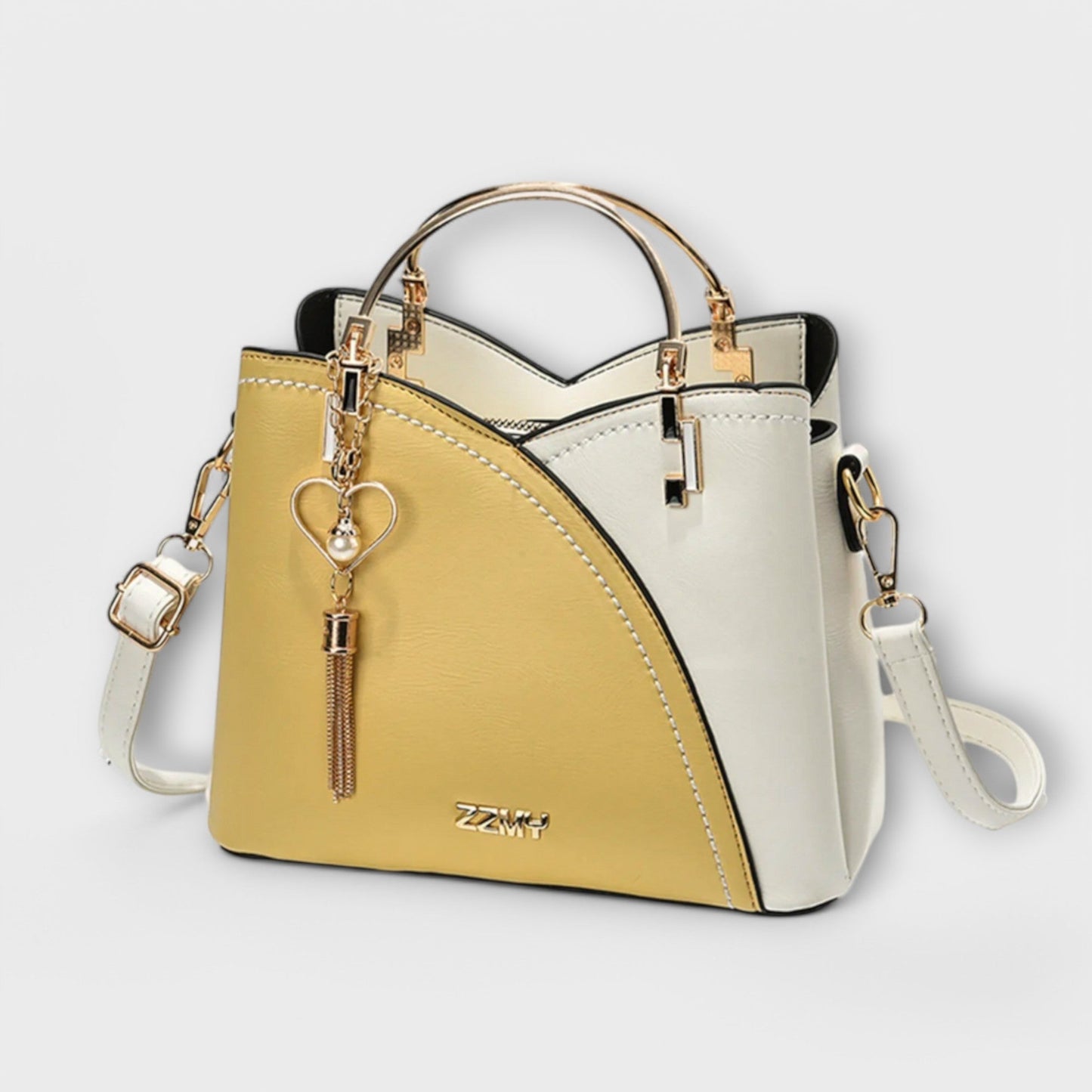Large Capacity Women’s Handbag with Secure Zipper Closure and Adjustable Shoulder Strap