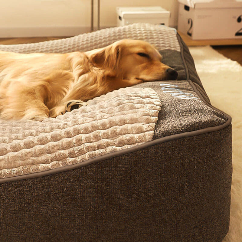 Large Dog Cushion Bed Thick Support Washable Cover Orthopedic Pet Pillow