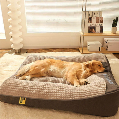 Large Dog Cushion Bed Thick Support Washable Cover Orthopedic Pet Pillow