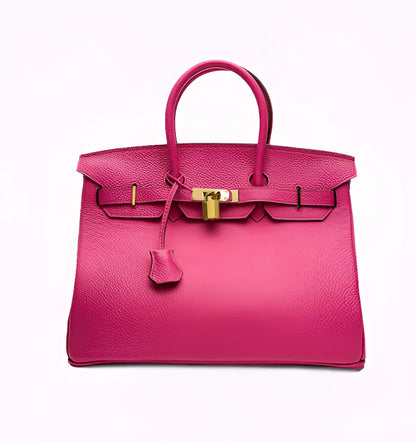 Large Elegant Handbag Women's PU Leather Spacious Shoulder Bag