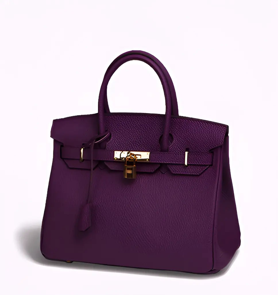 Large Elegant Handbag Women's PU Leather Spacious Shoulder Bag