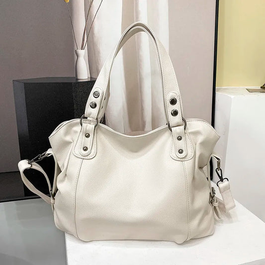 Large Organised Shoulder Tote Bag With Multiple Storage Compartments