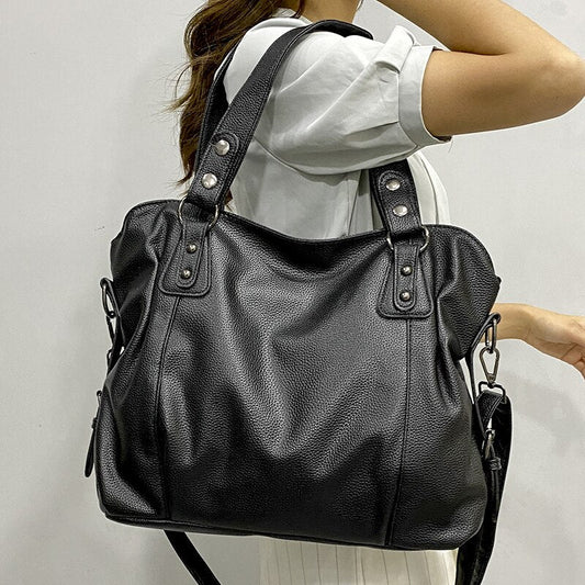 Large Tote Shoulder Bag for Women Stylish Everyday Handbag with Organized Compartments