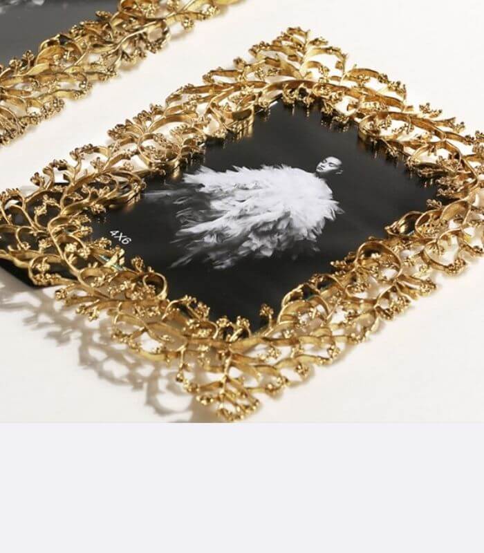 Leaf Design Photo Frame Decorative Table Picture Frame Home Office Desk Frame