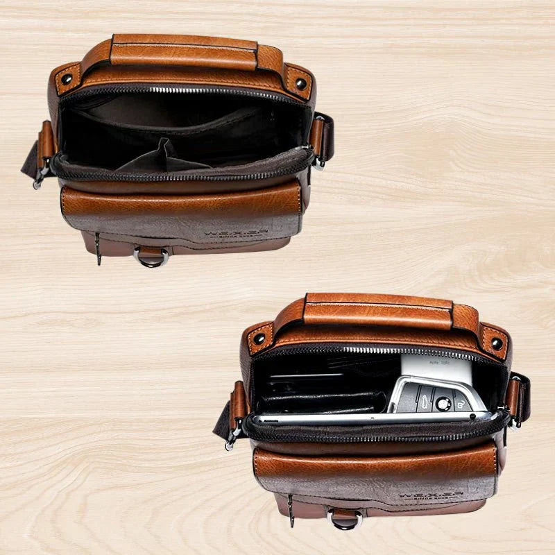 Leather Crossbody Shoulder Bag for Women Stylish Everyday Handbag with Spacious Compartments and Adjustable Strap