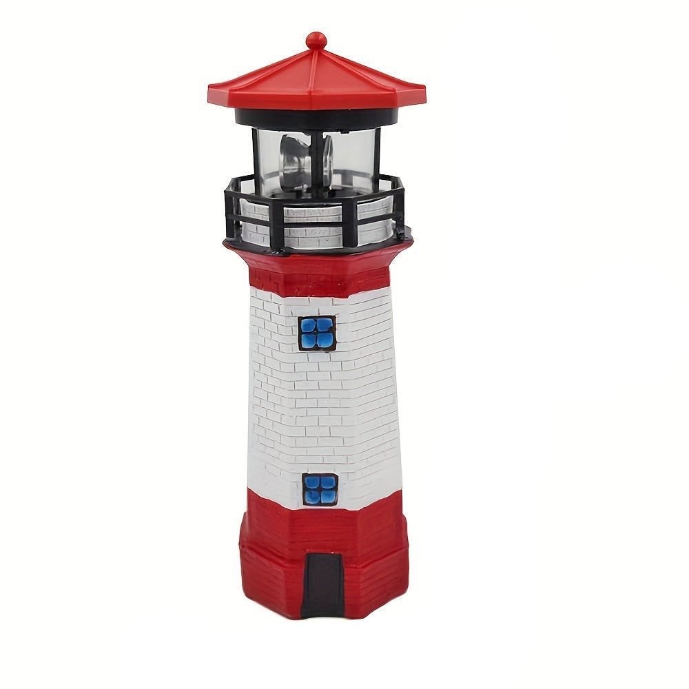 Lighthouse Garden Lantern Outdoor Decorative Light Warm LED Patio Balcony Garden Lamp