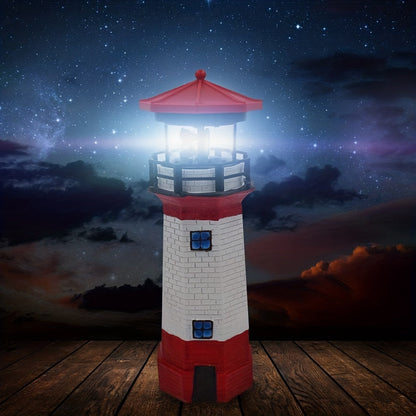 Lighthouse Garden Lantern Outdoor Decorative Light Warm LED Patio Balcony Garden Lamp