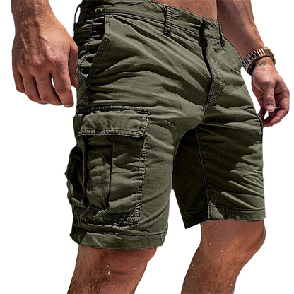 Lightweight Cargo Shorts Mens Casual Comfort Utility Pockets