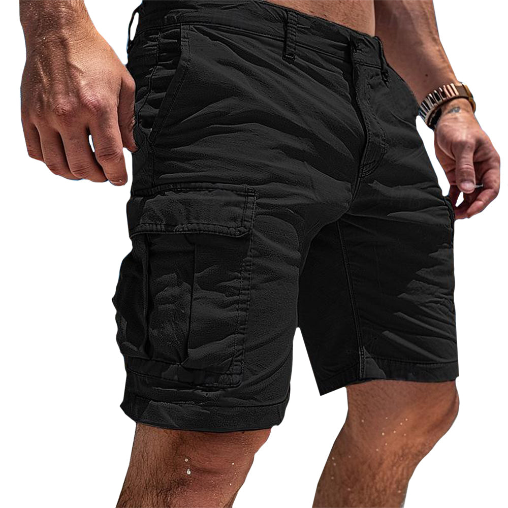 Lightweight Cargo Shorts Mens Casual Comfort Utility Pockets