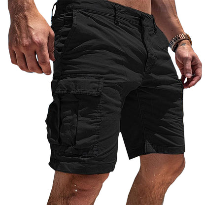 Lightweight Cargo Shorts Mens Casual Comfort Utility Pockets