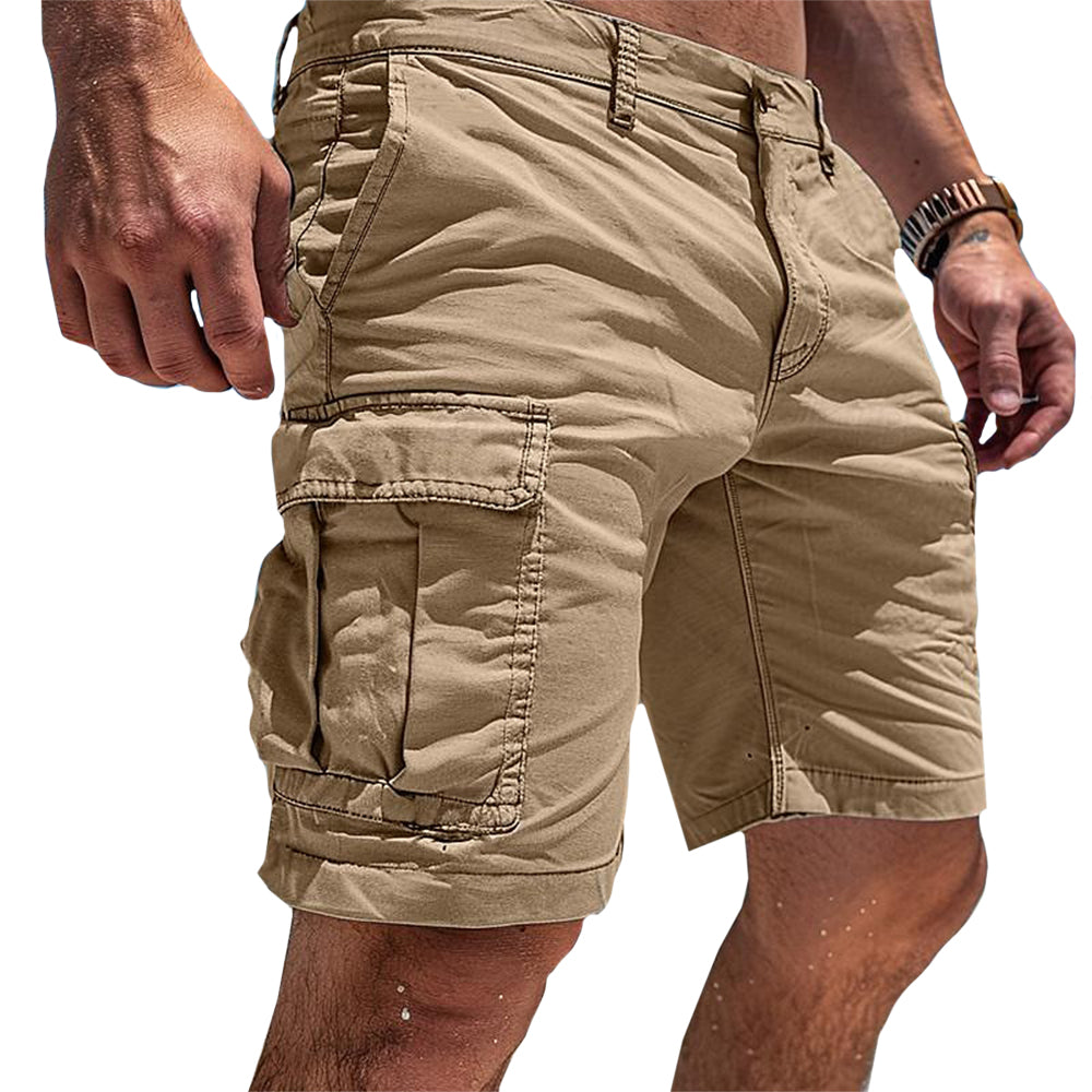 Lightweight Cargo Shorts Mens Casual Comfort Utility Pockets