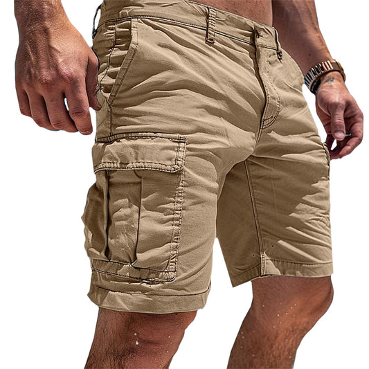 Lightweight Cargo Shorts Mens Casual Comfort Utility Pockets