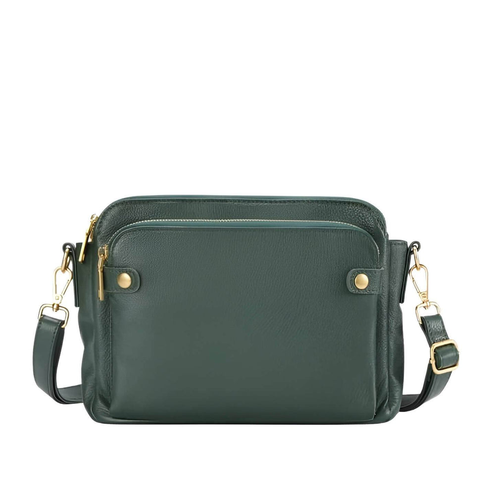 Lightweight Crossbody Shoulder Bag with Adjustable Strap Multi Compartment Everyday Travel Bag