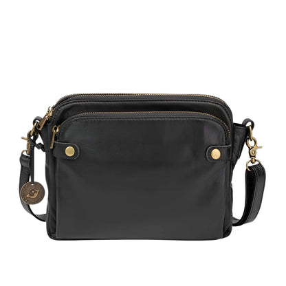 Lightweight Crossbody Shoulder Bag with Adjustable Strap Multi Compartment Everyday Travel Bag