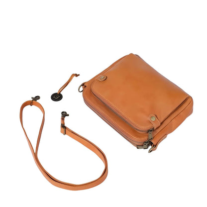 Lightweight Crossbody Shoulder Bag with Adjustable Strap Multi Compartment Everyday Travel Bag