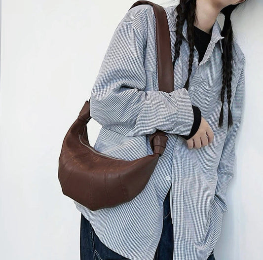 Lightweight Crossbody Shoulder Bag with Adjustable Strap Multi Pocket Everyday Handbag