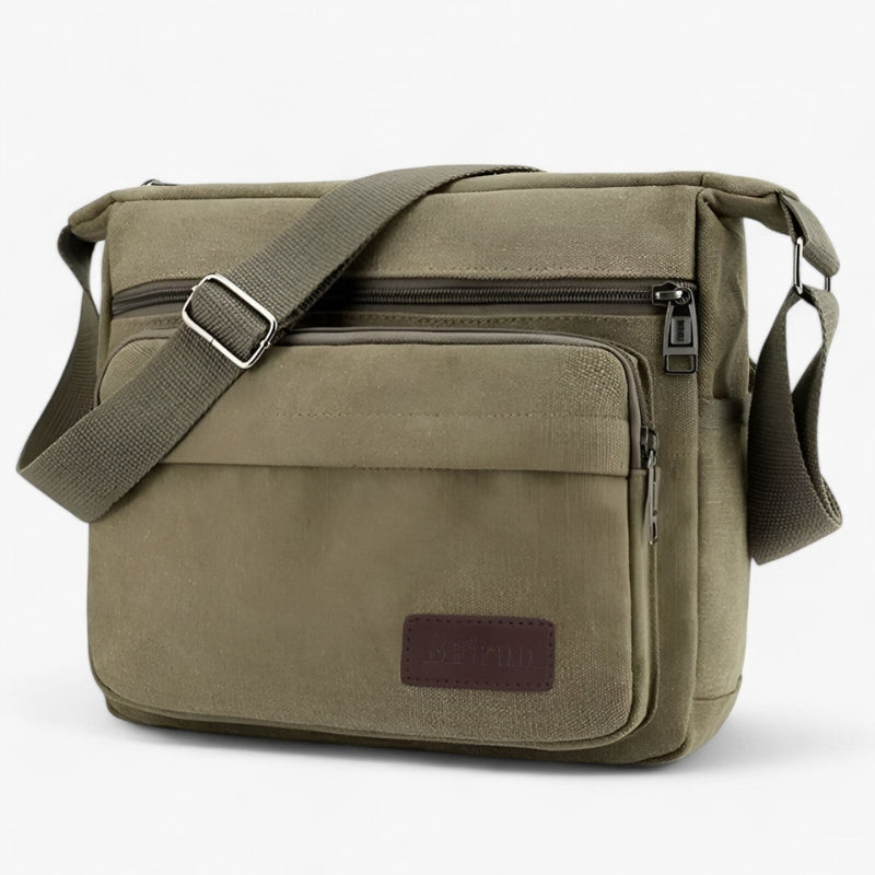 Lightweight Crossbody Shoulder Bag with Multiple Pockets and Adjustable Strap