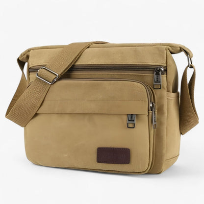 Lightweight Crossbody Shoulder Bag with Multiple Pockets and Adjustable Strap