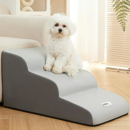 Lightweight Non Slip Pet Stairs with Removable Cover for Dogs and Cats