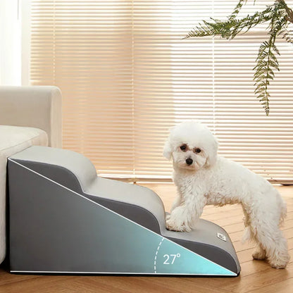 Lightweight Non Slip Pet Stairs with Removable Cover for Dogs and Cats