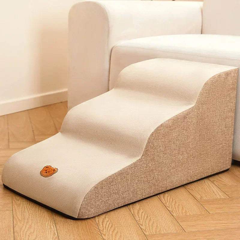 Lightweight Non Slip Pet Stairs with Removable Cover for Dogs and Cats