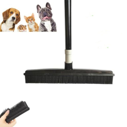 Lightweight Pet Hair Broom Long Handle Small Floor Sweeper