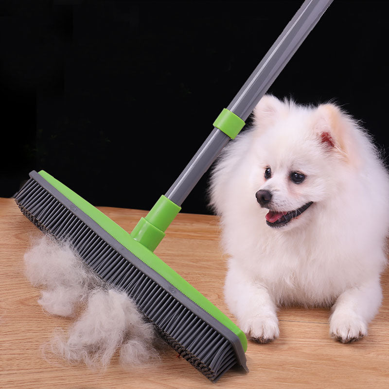 Lightweight Pet Hair Broom Long Handle Small Floor Sweeper
