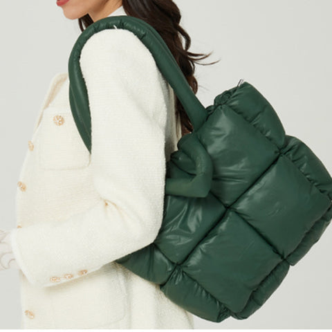 Lightweight Quilted Crossbody Shoulder Bag Large Capacity Square Fashion Handbag