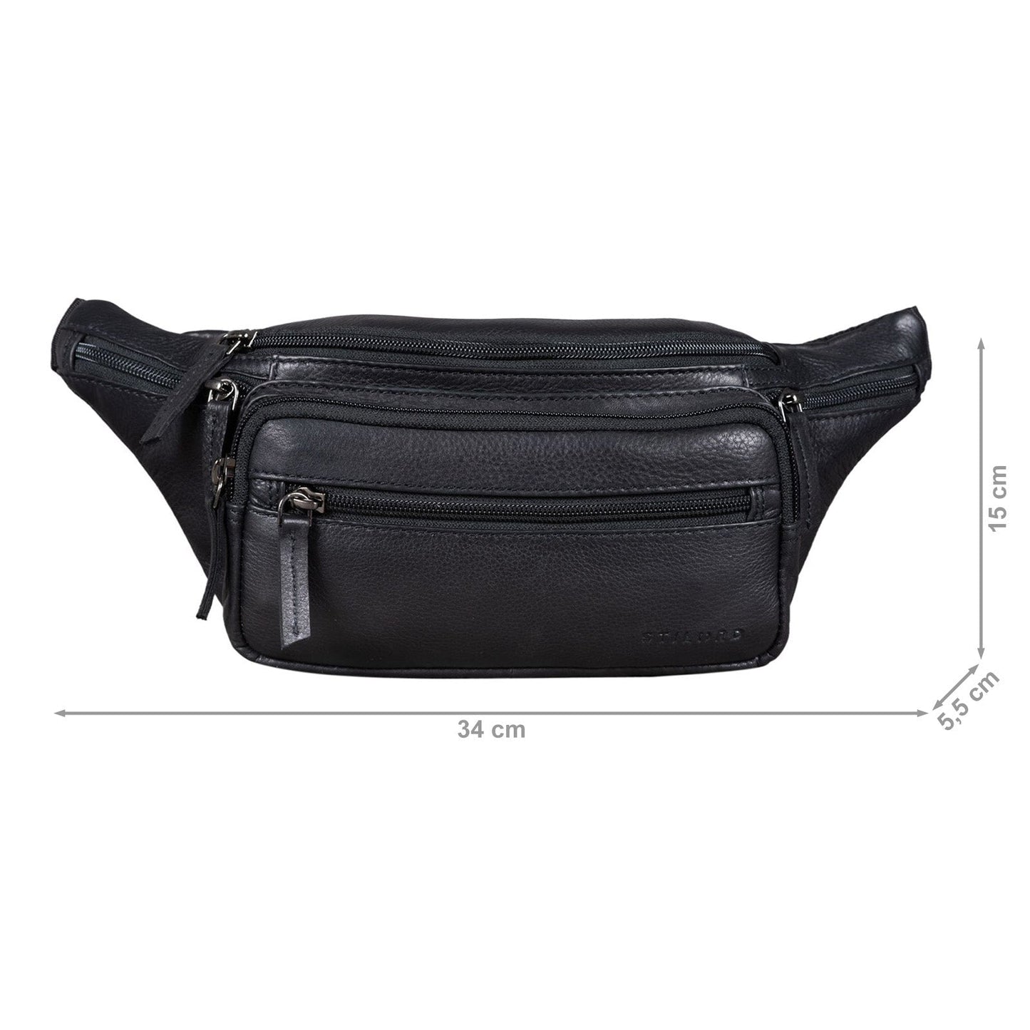 Lightweight Waist Bag Crossbody Belt Bag with Adjustable Strap and Multi Pocket Design