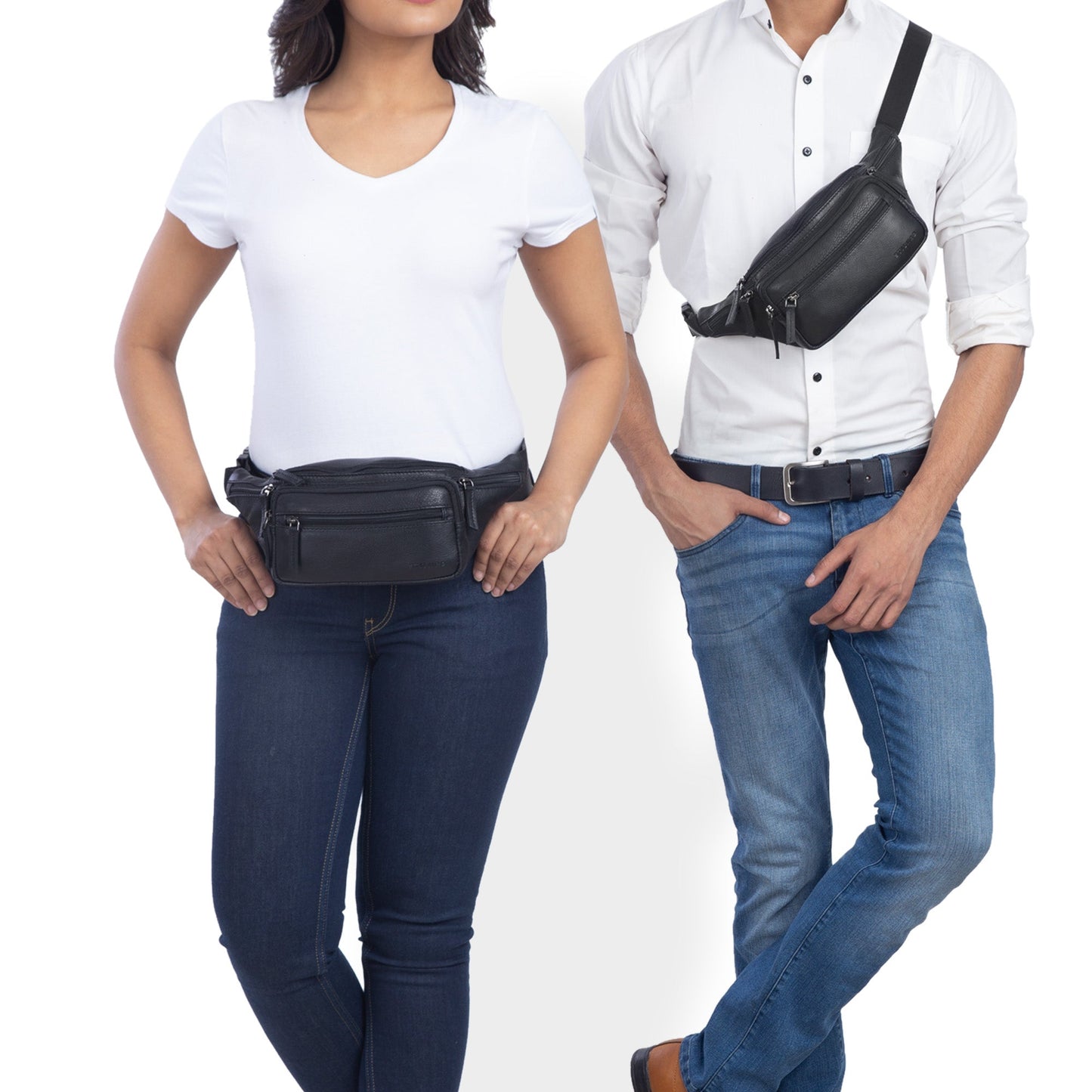 Lightweight Waist Bag Crossbody Belt Bag with Adjustable Strap and Multi Pocket Design