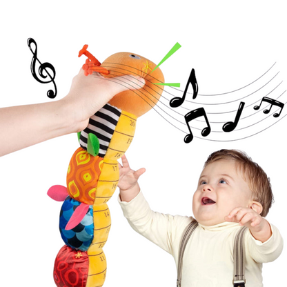 Long Soft Musical Caterpillar Baby Toy Textured Sensory Plush