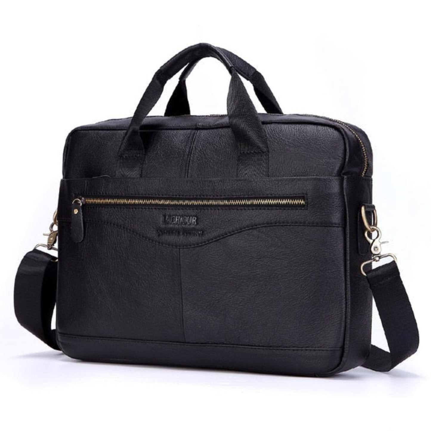 Luxury Leather Laptop Bag Stylish Business Briefcase for 15 Inch Laptops