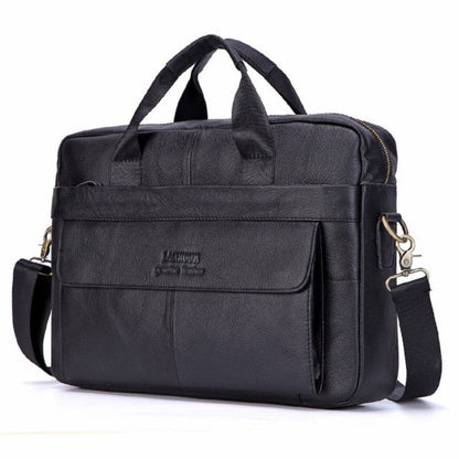 Luxury Leather Laptop Bag Stylish Business Briefcase for 15 Inch Laptops