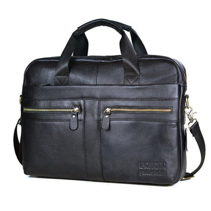 Luxury Leather Laptop Bag Stylish Business Briefcase for 15 Inch Laptops