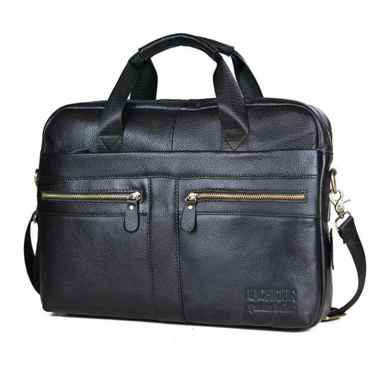 Luxury Leather Laptop Bag Stylish Business Briefcase for 15 Inch Laptops