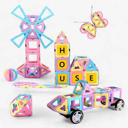 Magnetic Building Blocks STEM Toy Set Creative Educational Construction Tiles