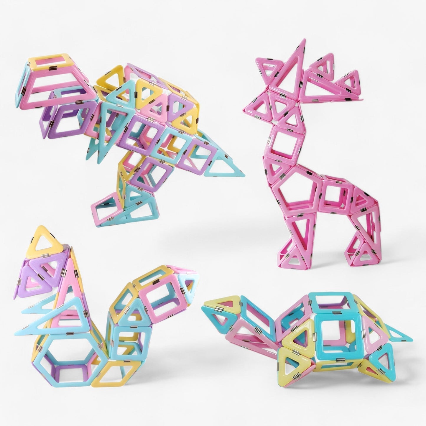 Magnetic Building Blocks STEM Toy Set Creative Educational Construction Tiles