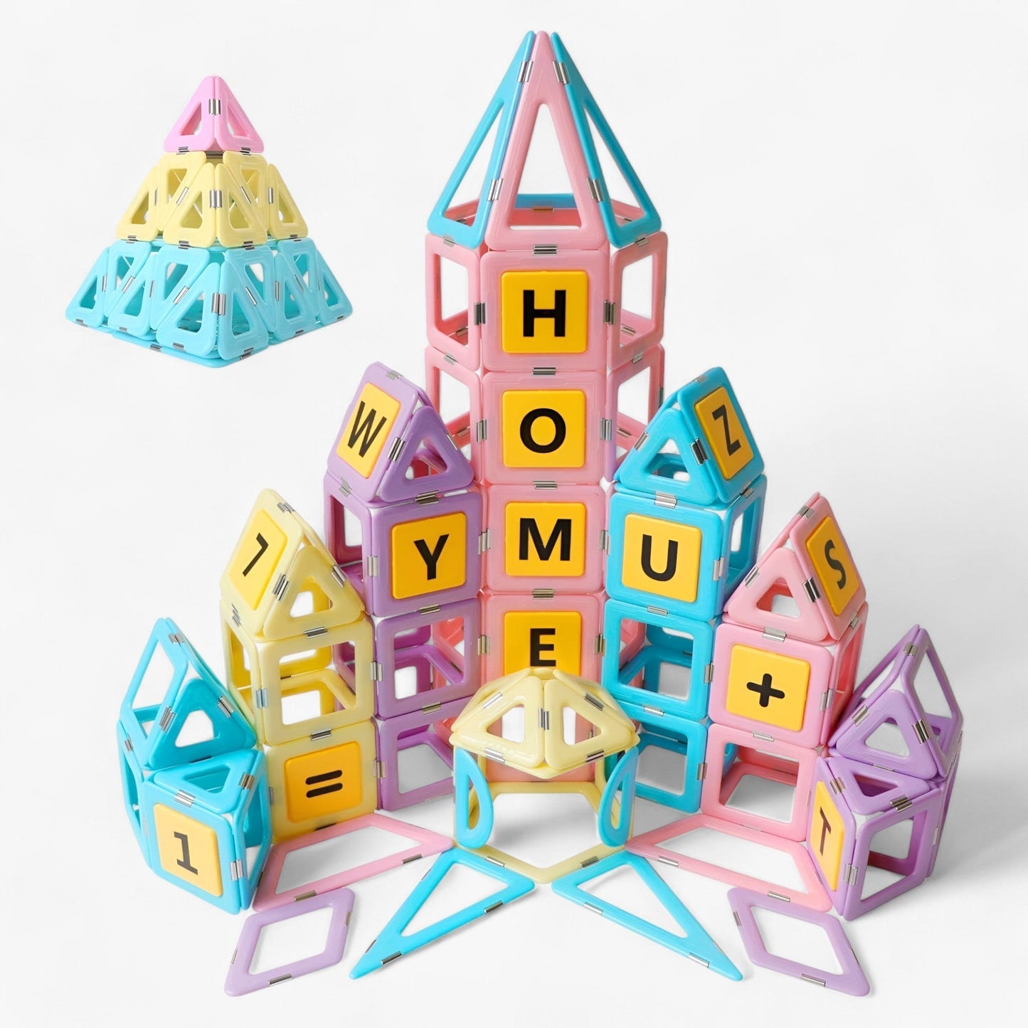 Magnetic Building Blocks STEM Toy Set Creative Educational Construction Tiles