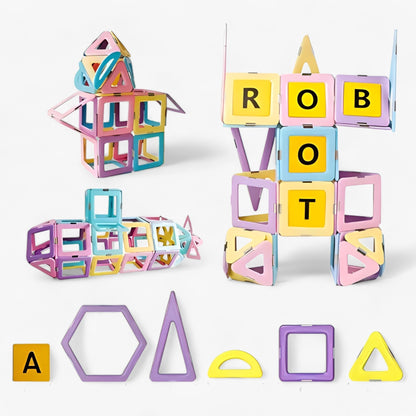 Magnetic Building Blocks STEM Toy Set Creative Educational Construction Tiles