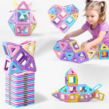 Magnetic Building Blocks STEM Toy Set Creative Educational Construction Tiles