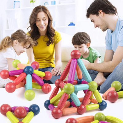 Magnetic Building Sticks Educational Construction Toy Early Learning Development