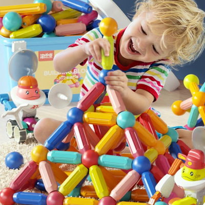 Magnetic Building Sticks Educational Construction Toy Early Learning Development